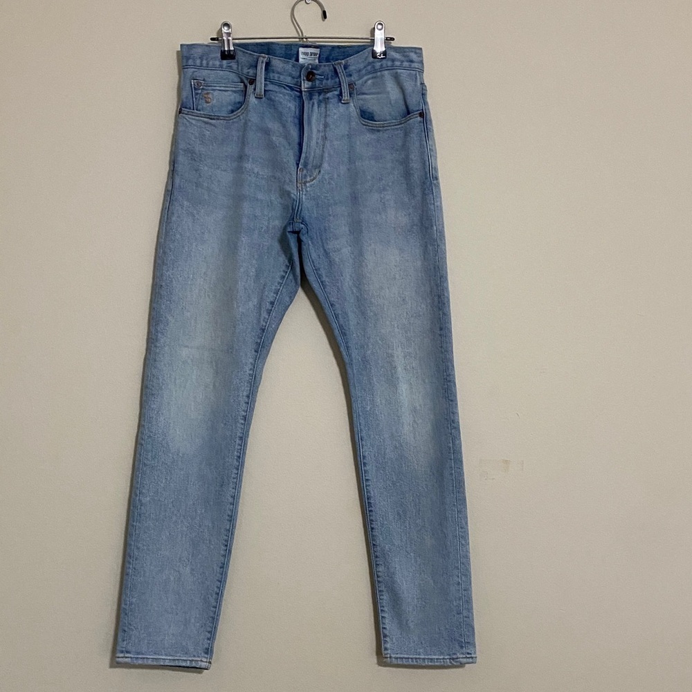 Todd Snyder Men's Light Blue Jeans mens 31X32 slim fit casual office retro Y2K